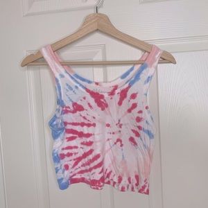 Splendid Tye Dye Crop Tank - M